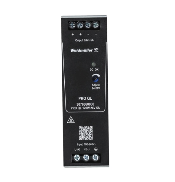 Bộ nguồn công nghiệp Weidmuller PRO QL 120W 24V 5A (3076360000)