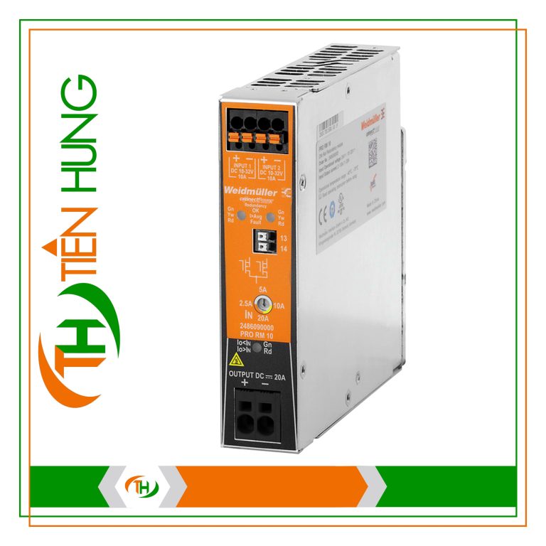 BỘ NGUỒN DỰ PHÒNG WEIDMULLER PRO RM 10 Mã đặt hàng (Part No.): 2486090000