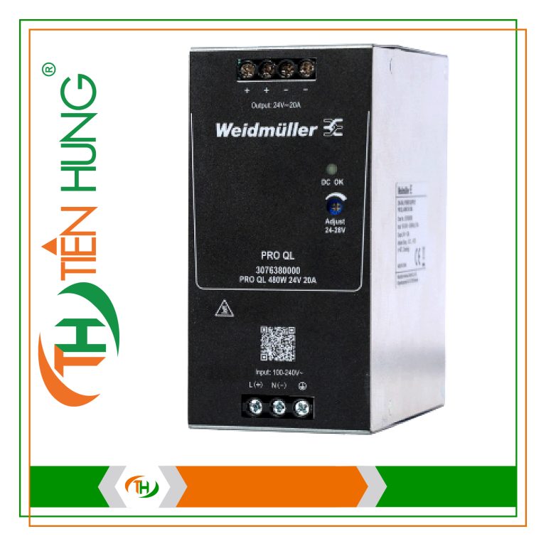 BỘ NGUỒN PRO QL 480W 24V 20A – 3076380000 WEIDMULLER