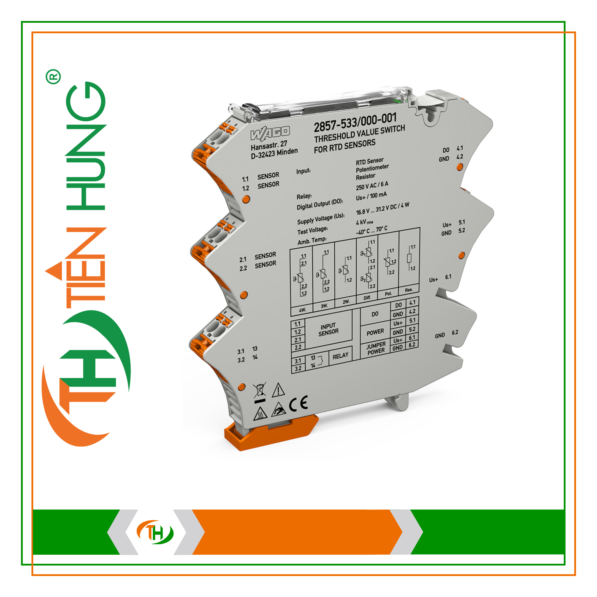 Công Tắc Ngưỡng WAGO 2857-533/000-001 - Threshold Value Switch Cao Cấp