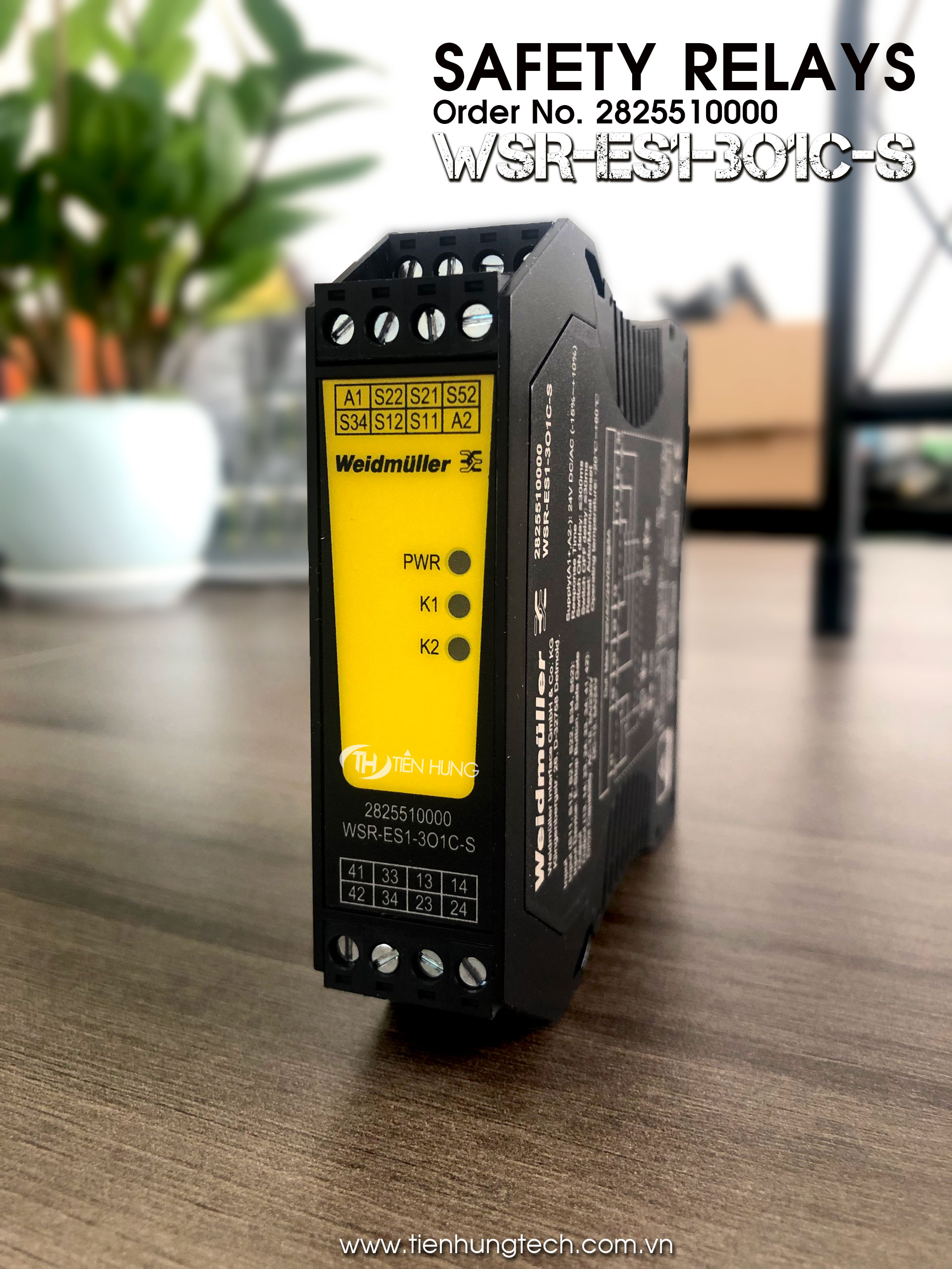 Rơ le an toàn Weidmüller WSR-ES1-3O1C-S (Mã 2825510000)