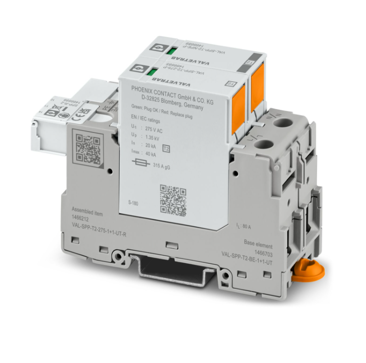 Thiết bị chống sét lan truyền Phoenix Contact VAL-SPP-T2-275-1+1-UT-R (1466212)