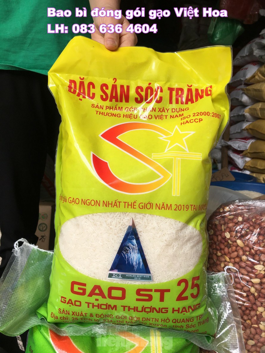 BAO ĐỰNG GẠO 5KG, 10KG, 25KG CÓ IN SẴN CÁC LOẠI GẠO, GIÁ RẺ