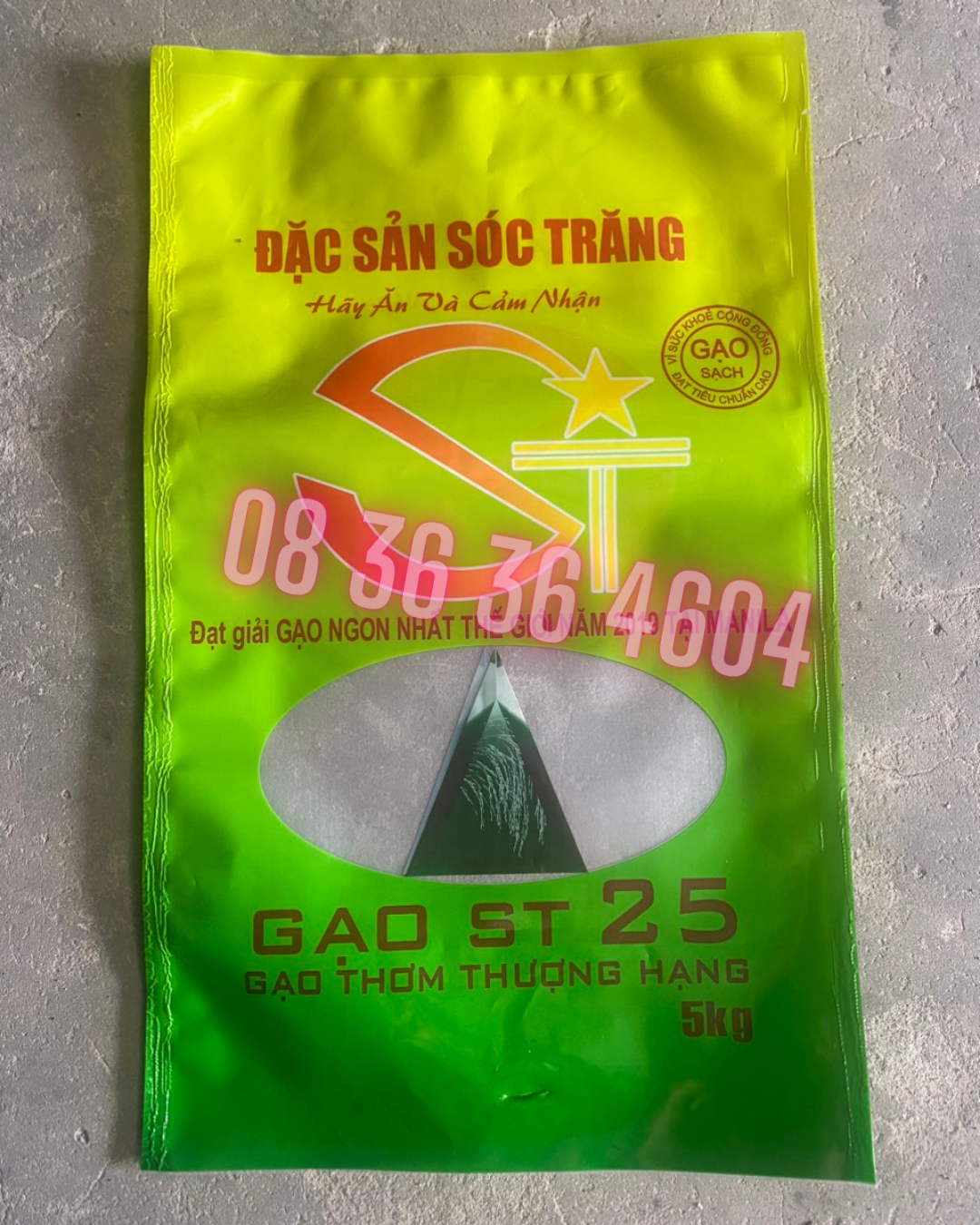 Bao đựng gạo st25 loại 5kg, 10kg