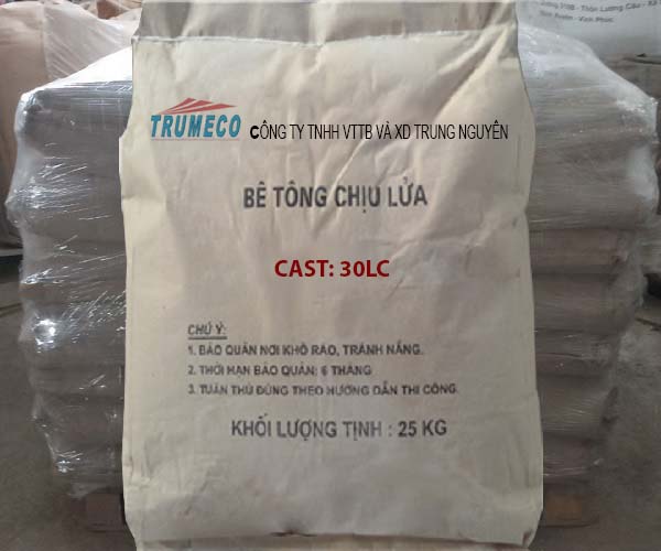 Bê tông chịu lửa CAST 30LC