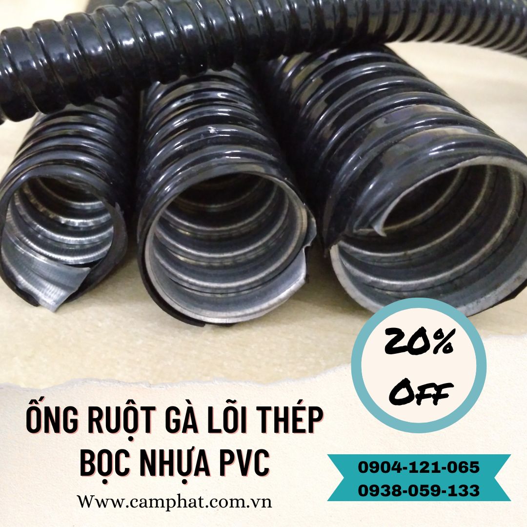 Ống ruột gà lõi thép phi 2 inch (ID 51mm - OD 63mm) - 25m/cuộn