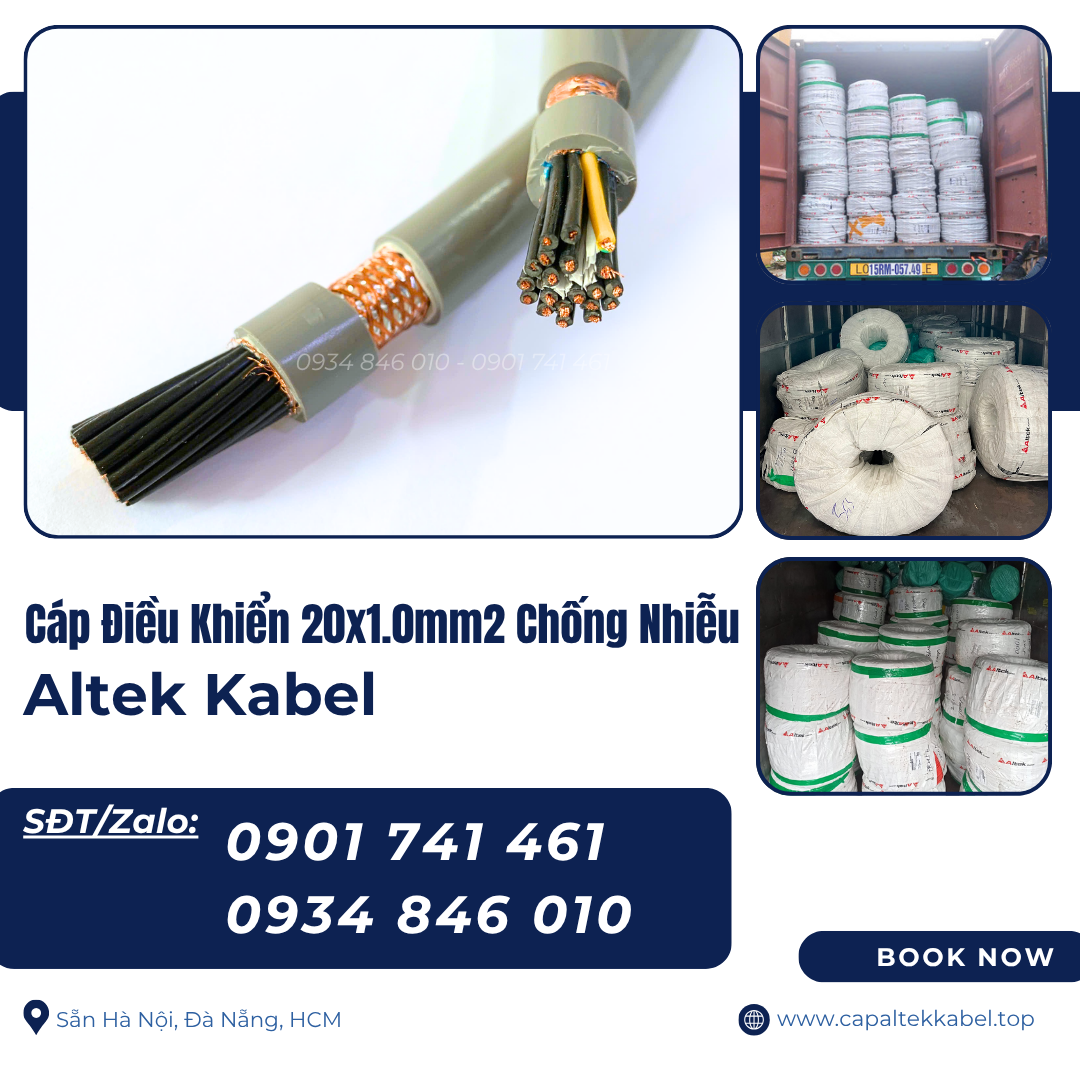 Dây cáp điều khiển báo cháy 20x1.0 Altek Kabel tại Đà Nẵng