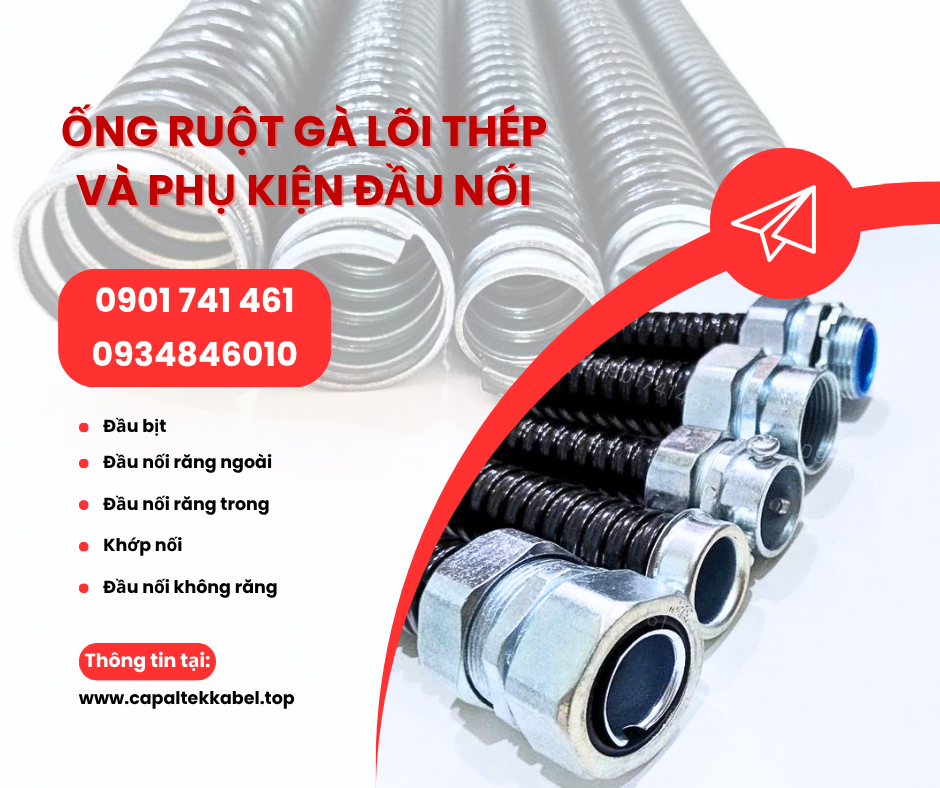 Ống ruột gà lõi thép bọc nhựa/ Ống kẽm đàn hồi giá xưởng