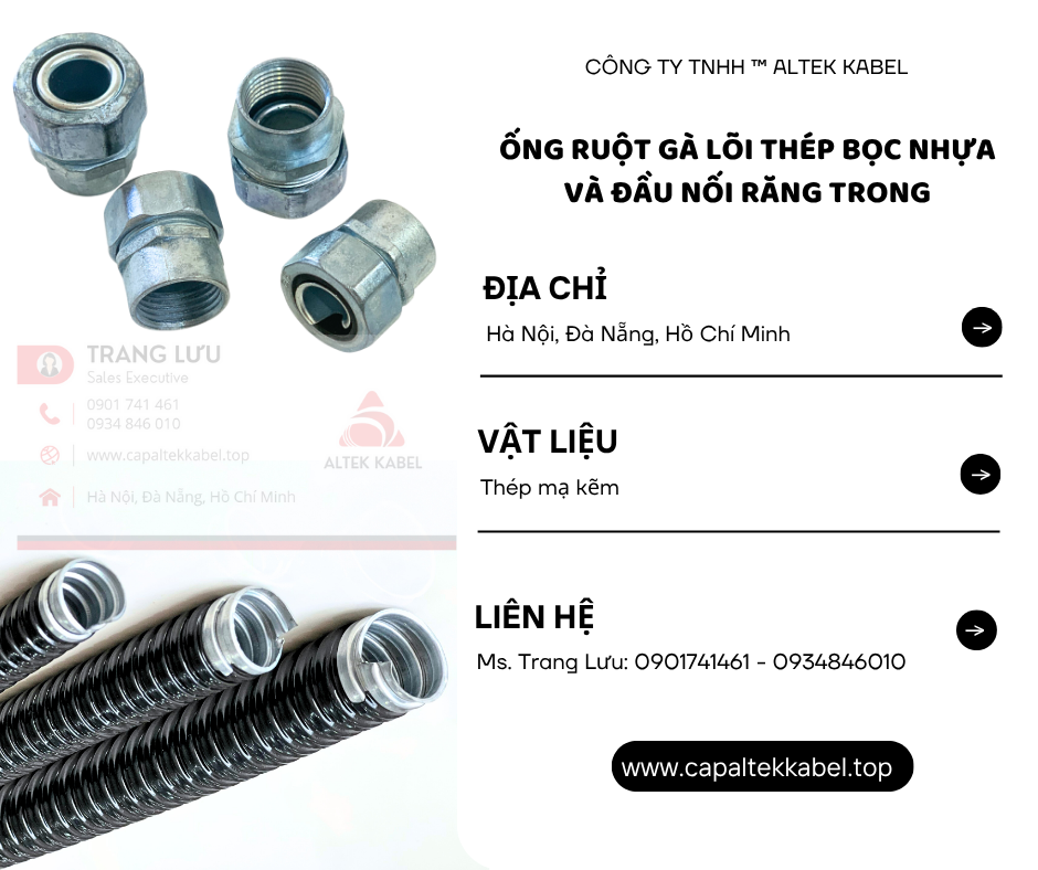 Tổng kho phân phối ống ruột gà lõi thép tại Đà Nẵng, Hà Nội, HCM