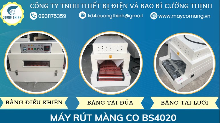 Bán máy rút màng co POF PVC Model BS- 4020