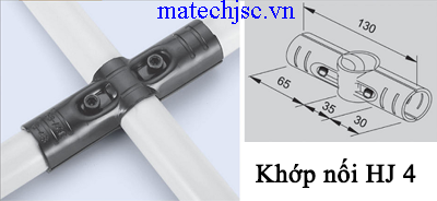 Khớp nối kim loại HJ4 lắp cho ống phi 27