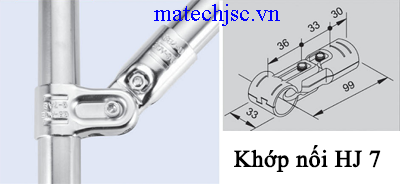 Khớp  nối kim loại HJ7 dùng cho ống phi 27