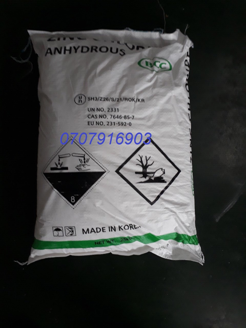 Zinc Chloride, Kẽm Clorua, ZnCL2, Muối nóng, Mạ kẽm nhúng nóng