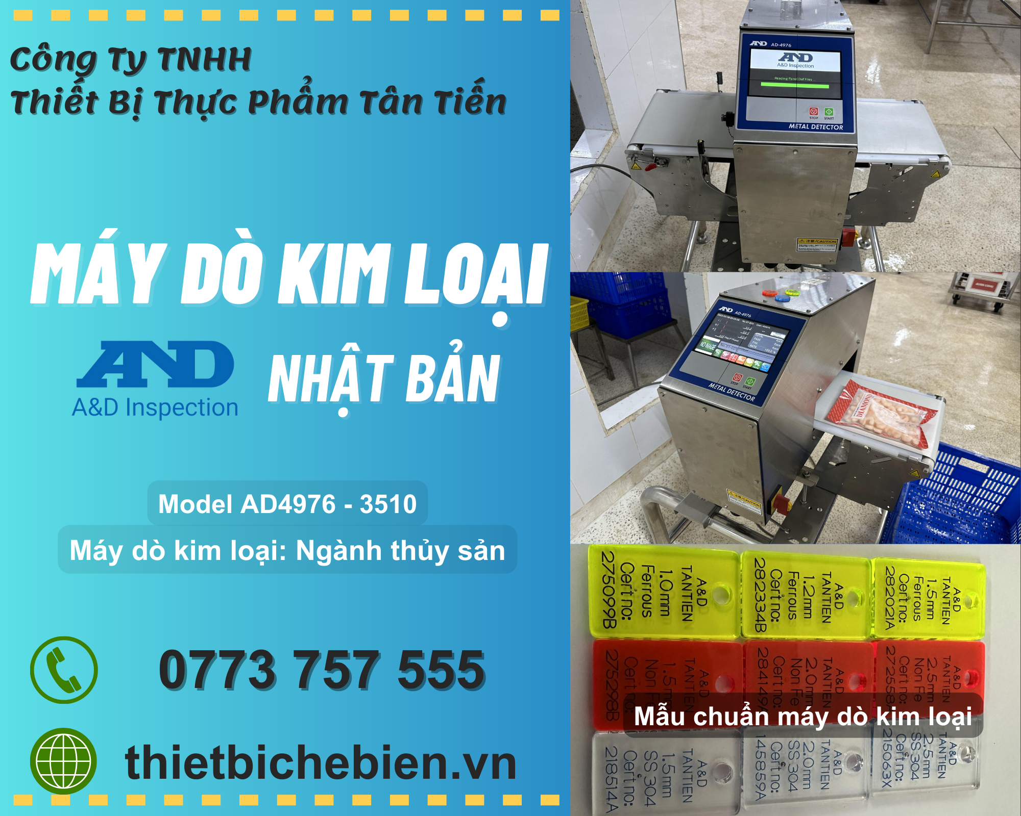 Máy dò kim loại dạng băng tải