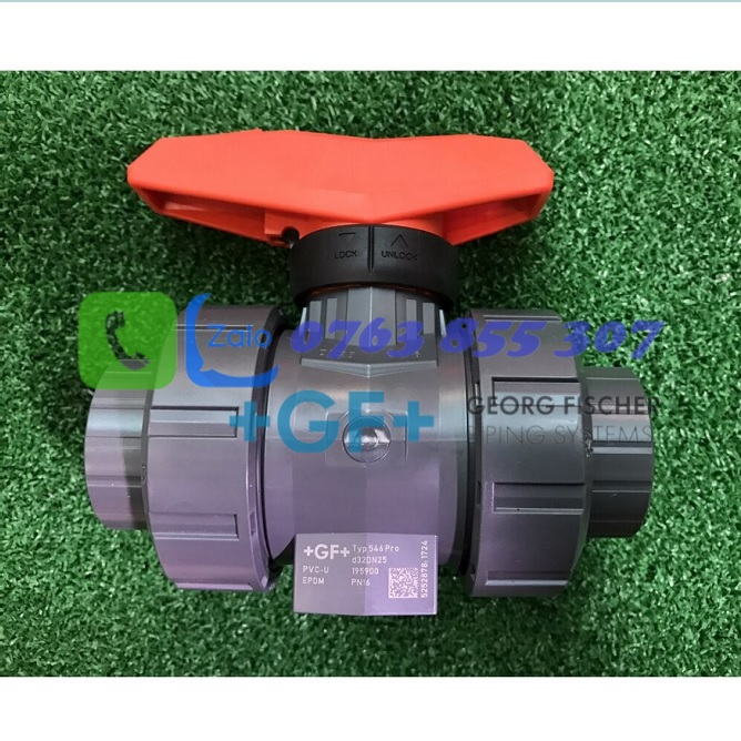 Van bi nhựa 546 Pro UPVC/EPDM DN25 , 161546064 , GF Piping Vietnam ,