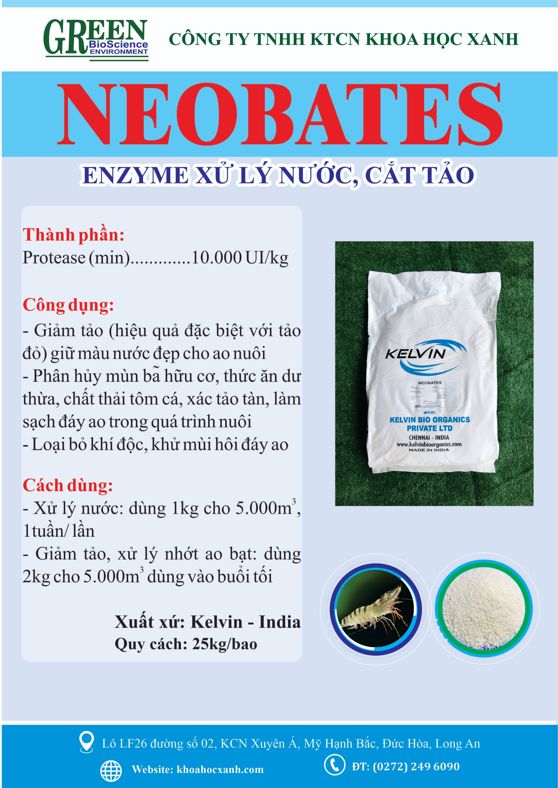 NEOBATES – Enzyme xử lý nước