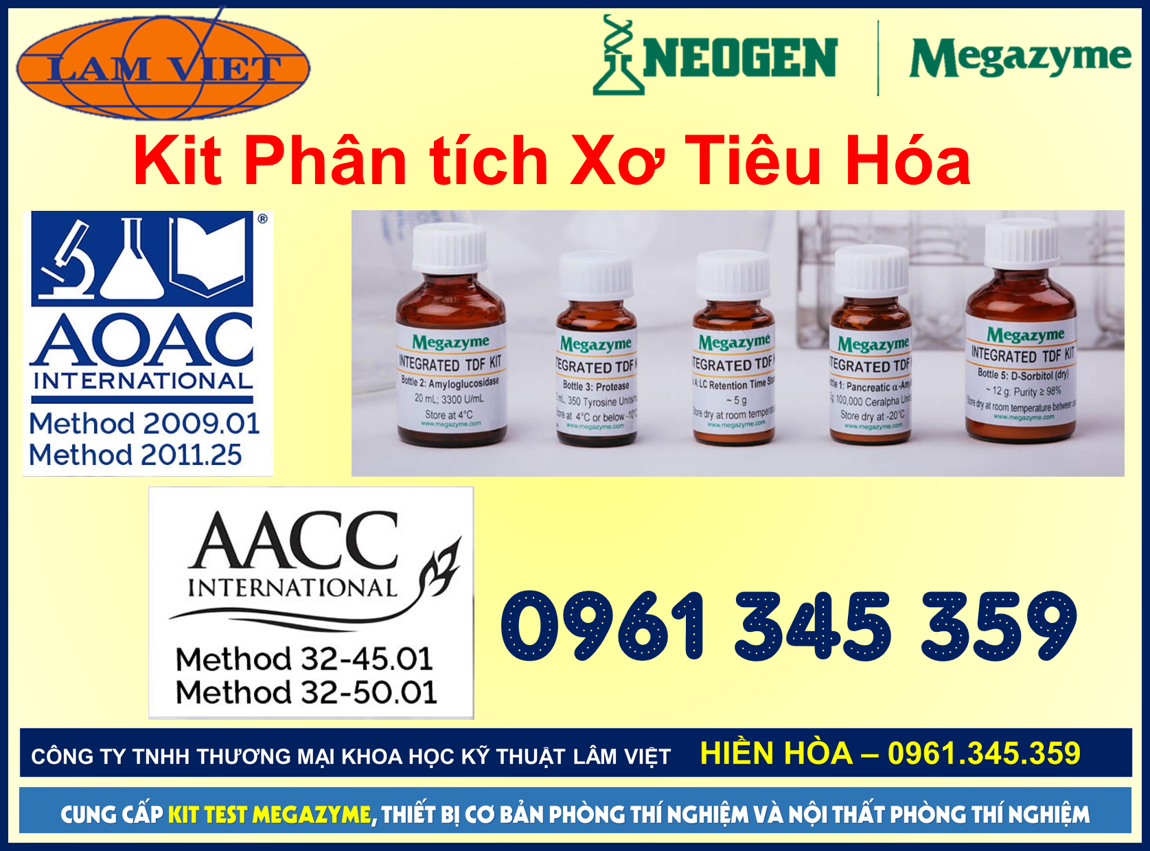 Kit phân tích Xơ Tiêu Hóa