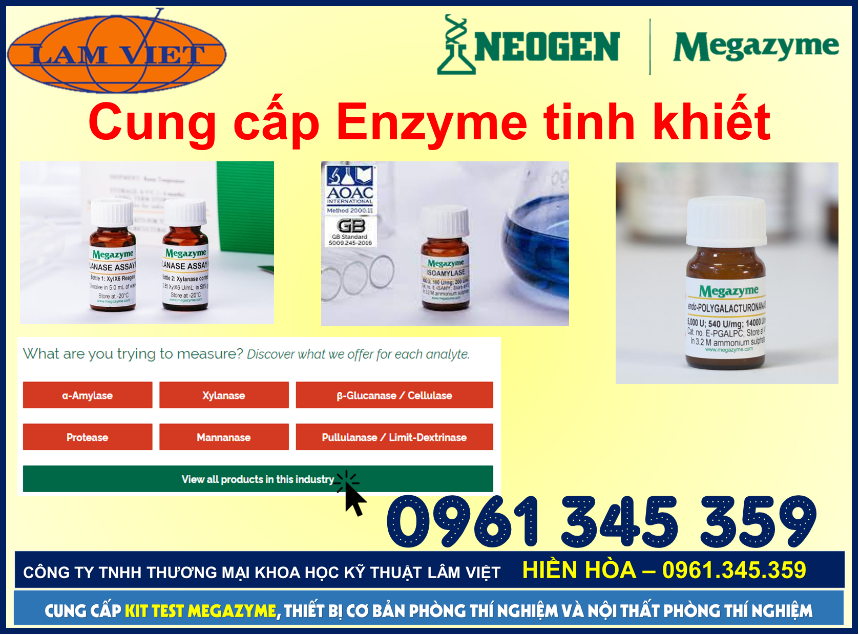 Megazyme - Cung cấp Enzyme tinh khiết