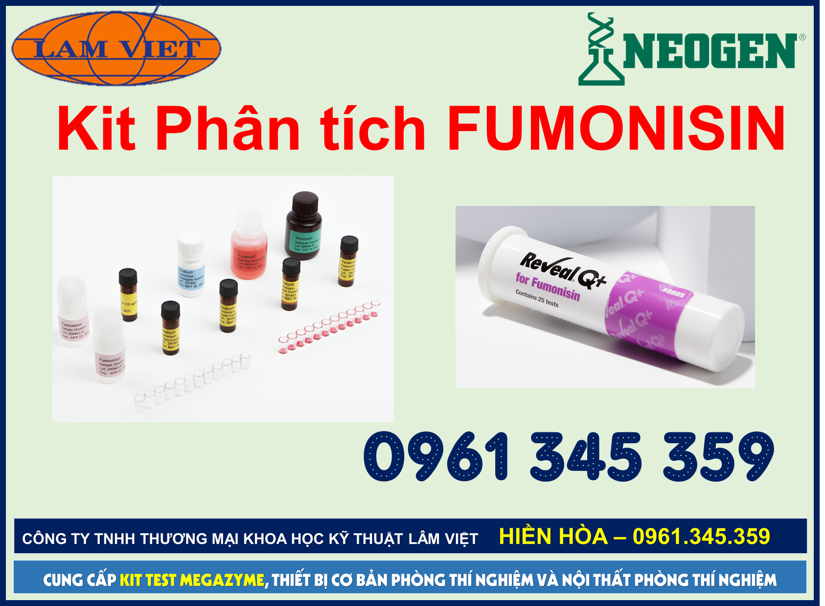 Test kit Neogen phân tích độc tố Fumonisin