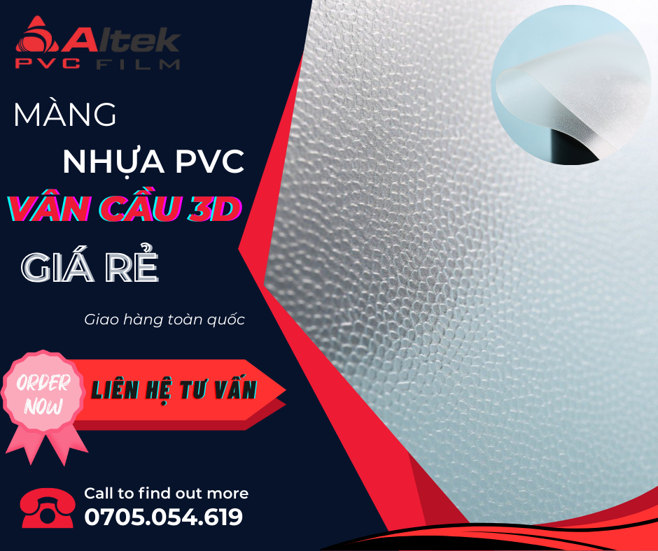 Màng nhựa pvc vân cầu nổi giá thành rẻ, ứng dụng tốt