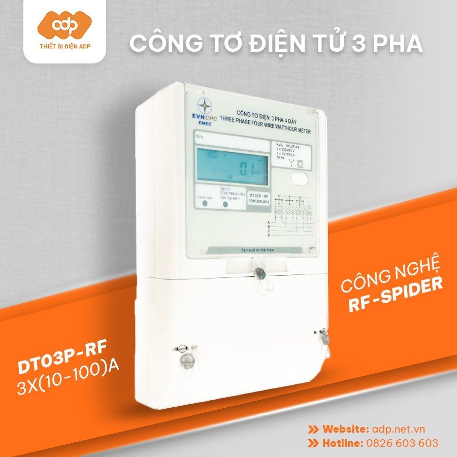 Công Tơ Điện Tử 3 Pha DT03P-RF