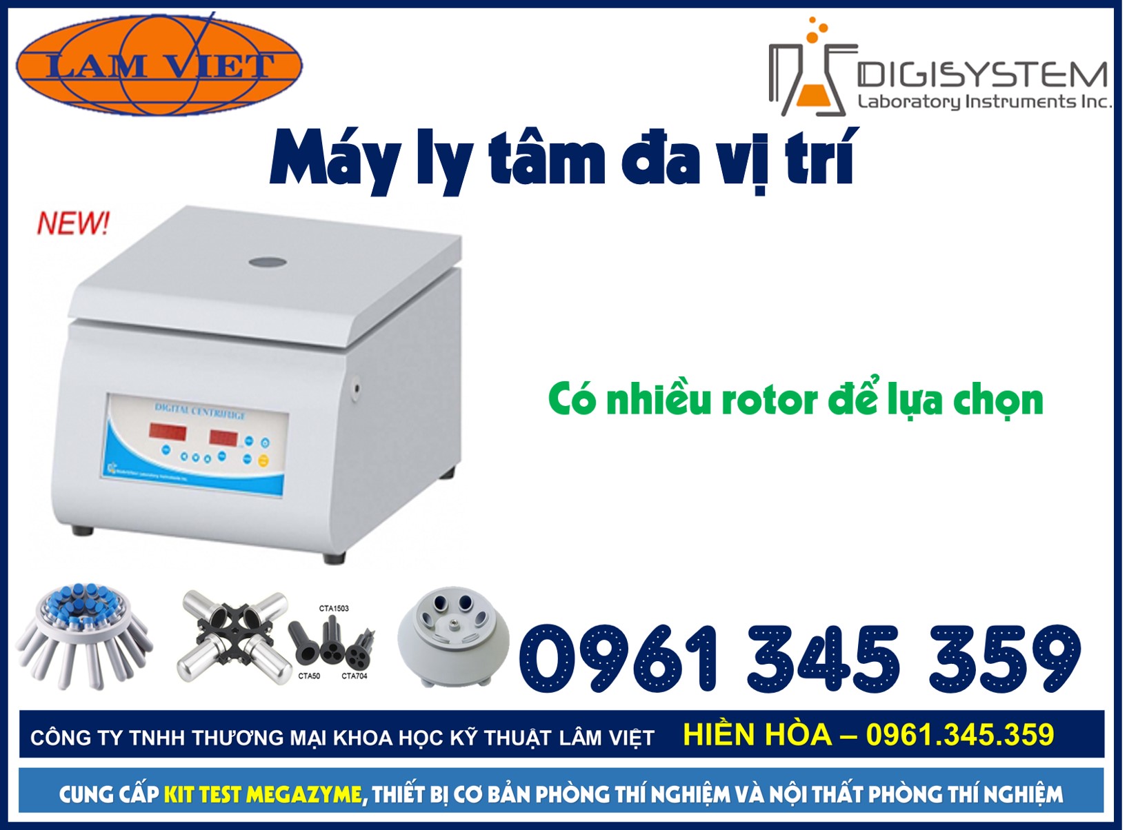 Máy ly tâm hiện số - Digisystem - Lâm Việt