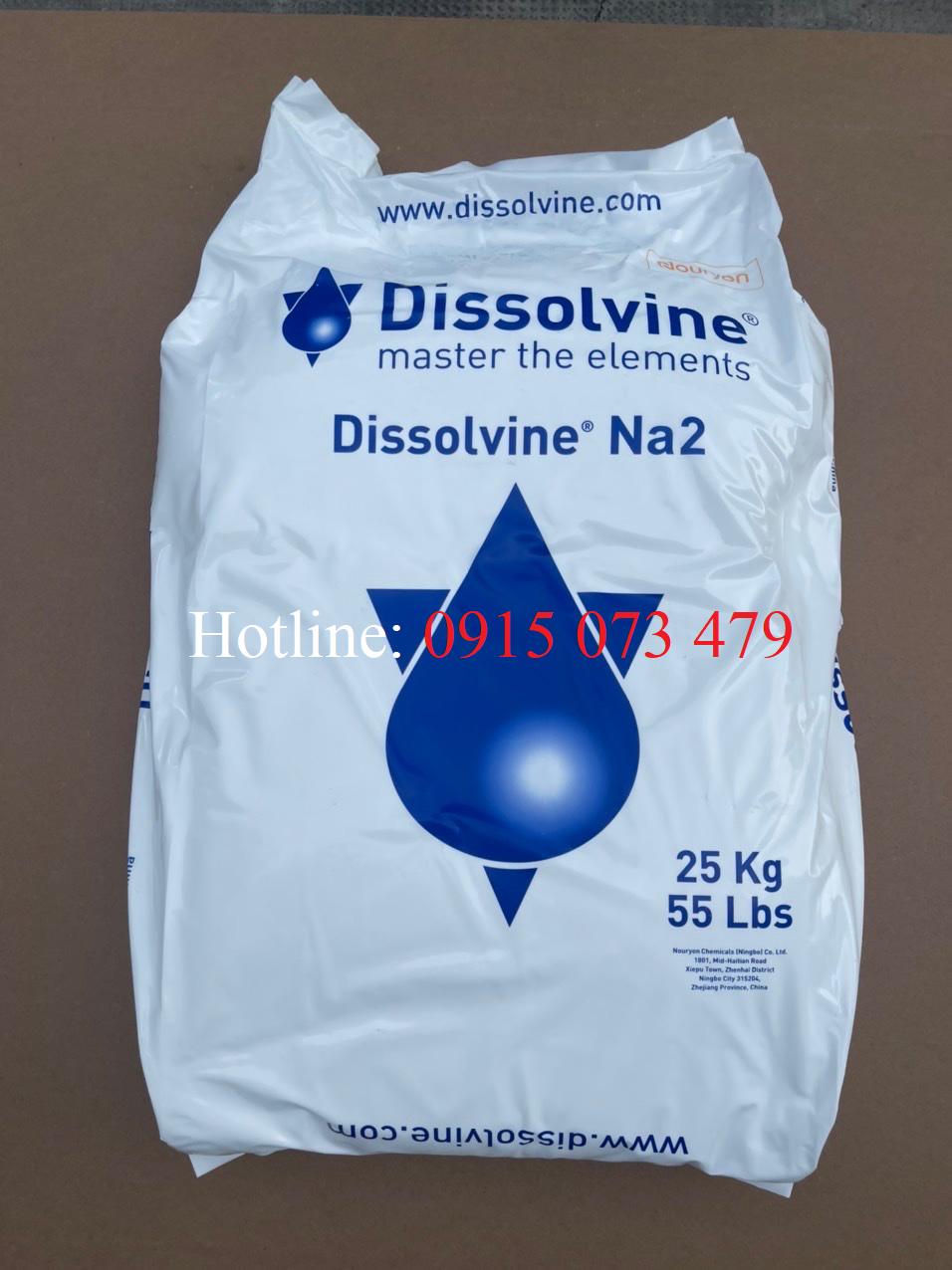 Dissolvine - EDTA Hà Lan 2 muối hàng Hà Lan bao 25 kg