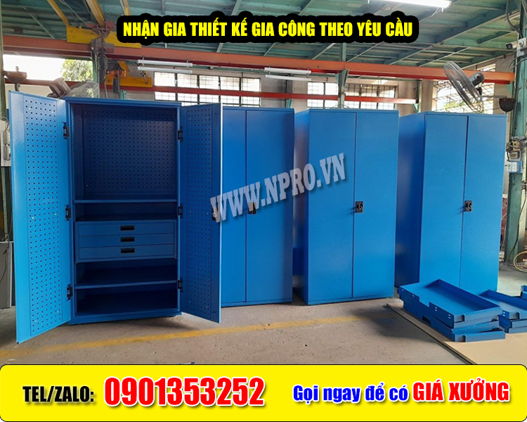 Tủ dụng cụ 2 cánh chứa đồ nghề vật tư giá xưởng