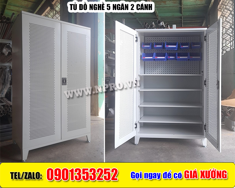 Tủ đựng đồ nghề 5 ngăn 2 cánh