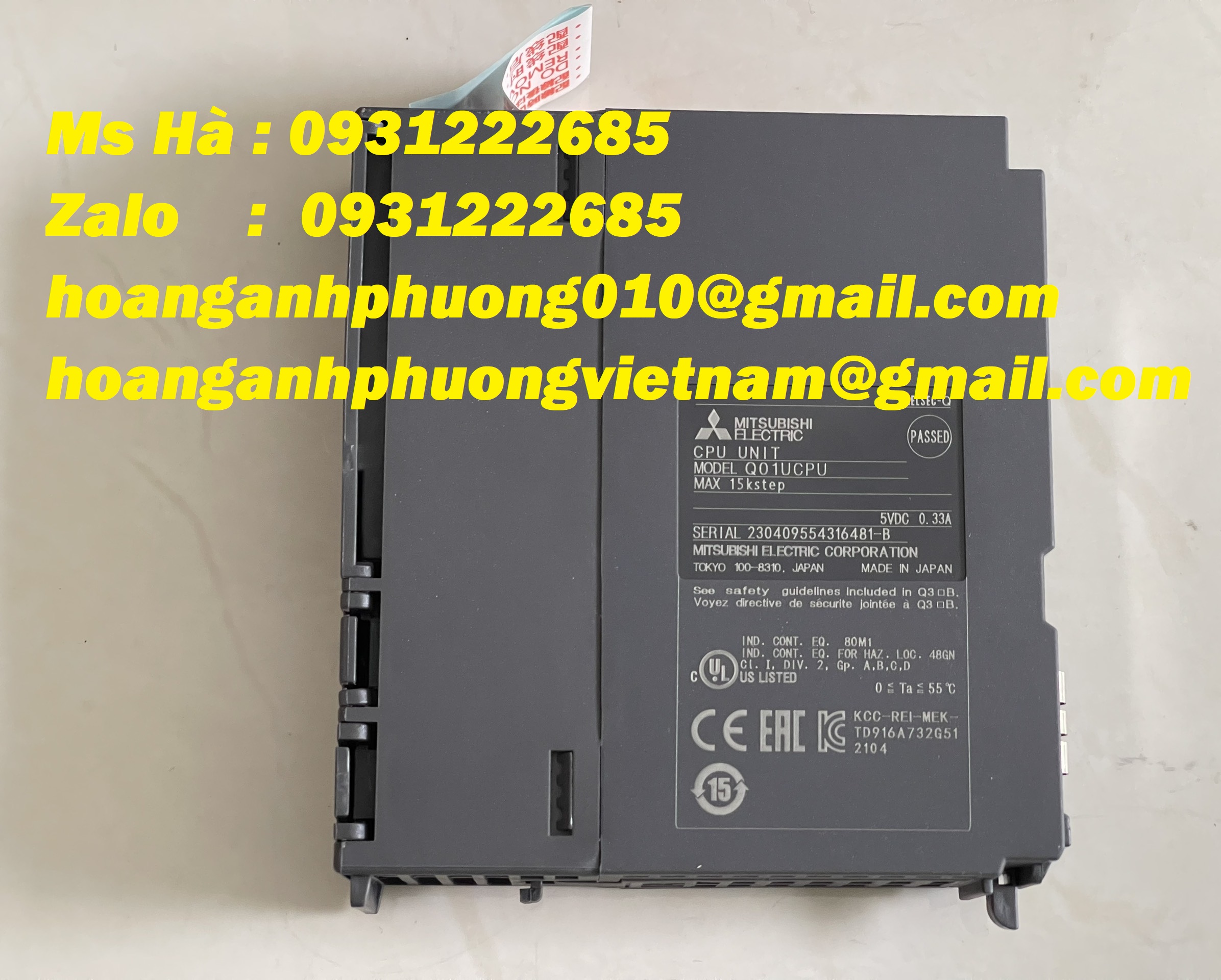 Bộ điều khiển Q01UCPU mitsubishi PLC CPU - giá rẻ dòng Q