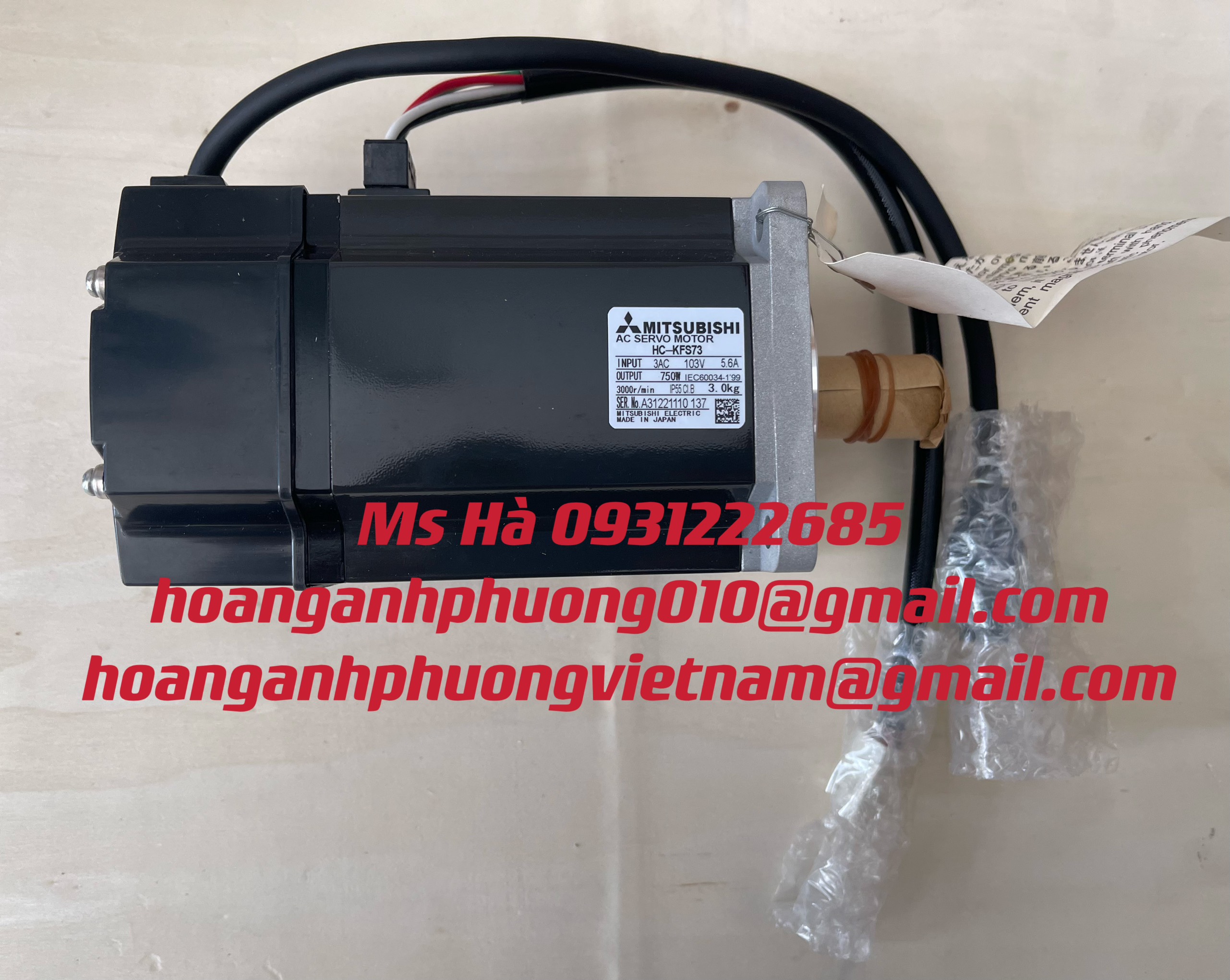 Bộ servo motor hãng mitsubishi electric HC-KFS73