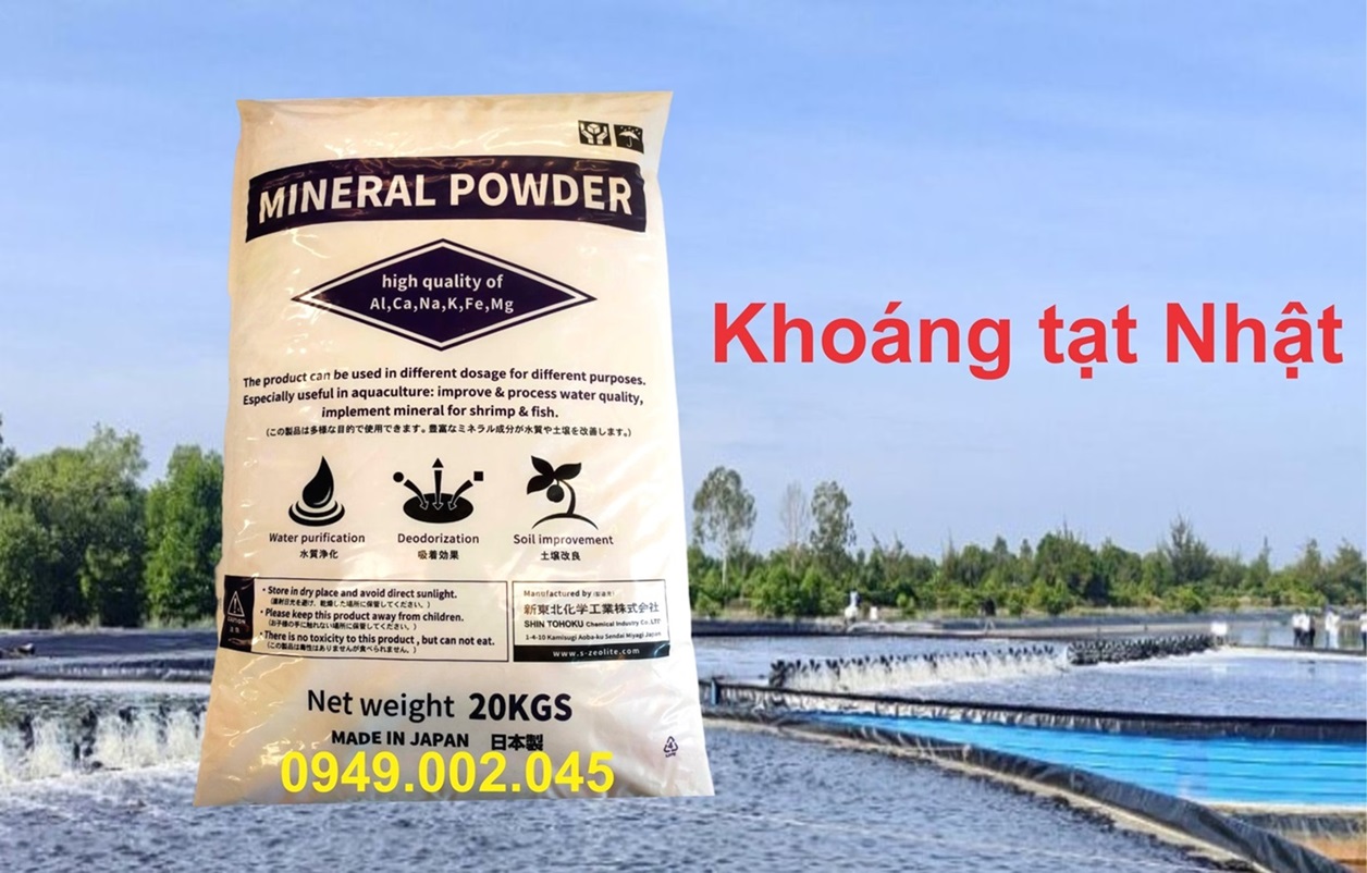 Mineral Powder - Khoáng tạt Nhật cho thủy sản