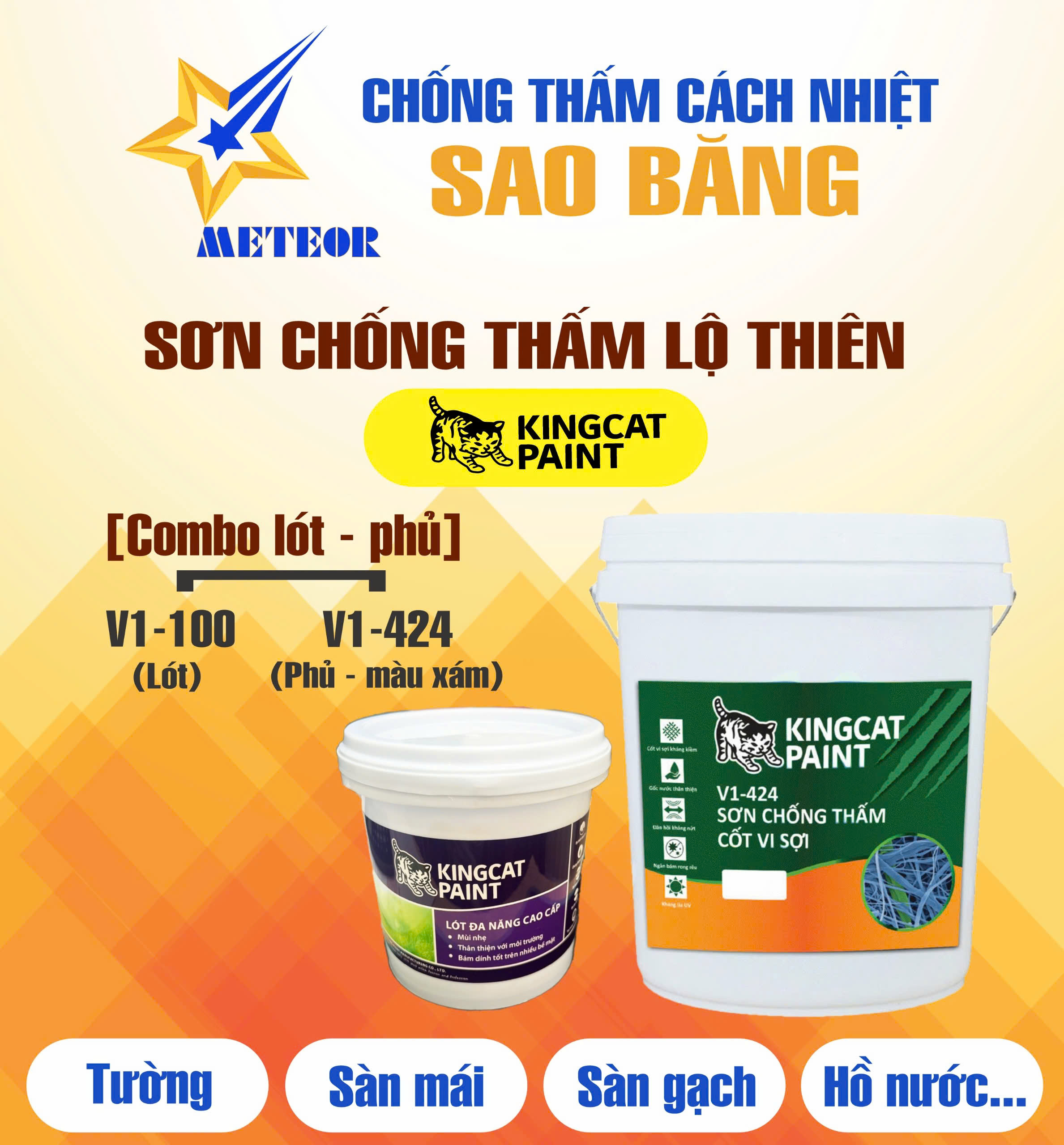 Sơn Chống Thấm Cốt Vi Sợi V1-424