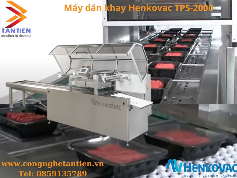 Máy dán khay tự động Henkovac TPS 2000