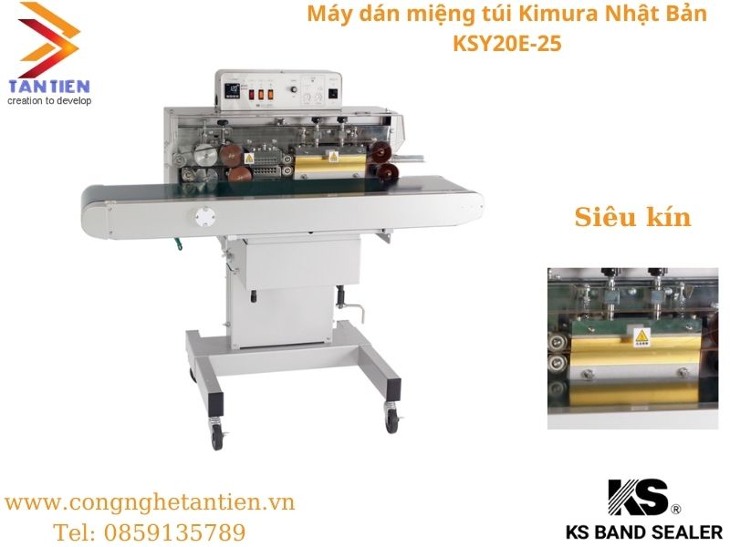 Máy dán miệng túi Kimura KSY20E-25 siêu kín