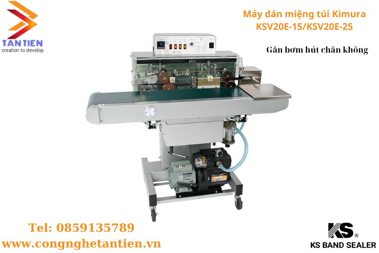 Máy dán miệng túi liên tục Kimura KSV20E-15/KSV20E-25