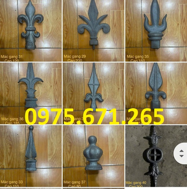 Mũi mác gang cho cổng biệt thự