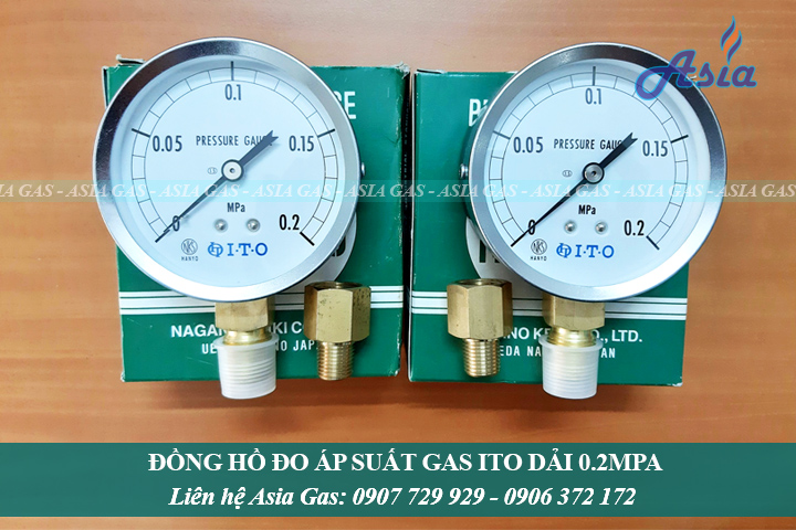 Đồng hồ áp suất ITO 0.2 MPa