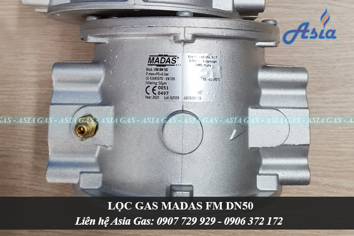 Lọc gas Madas FM DN50 Pmax 6 bar