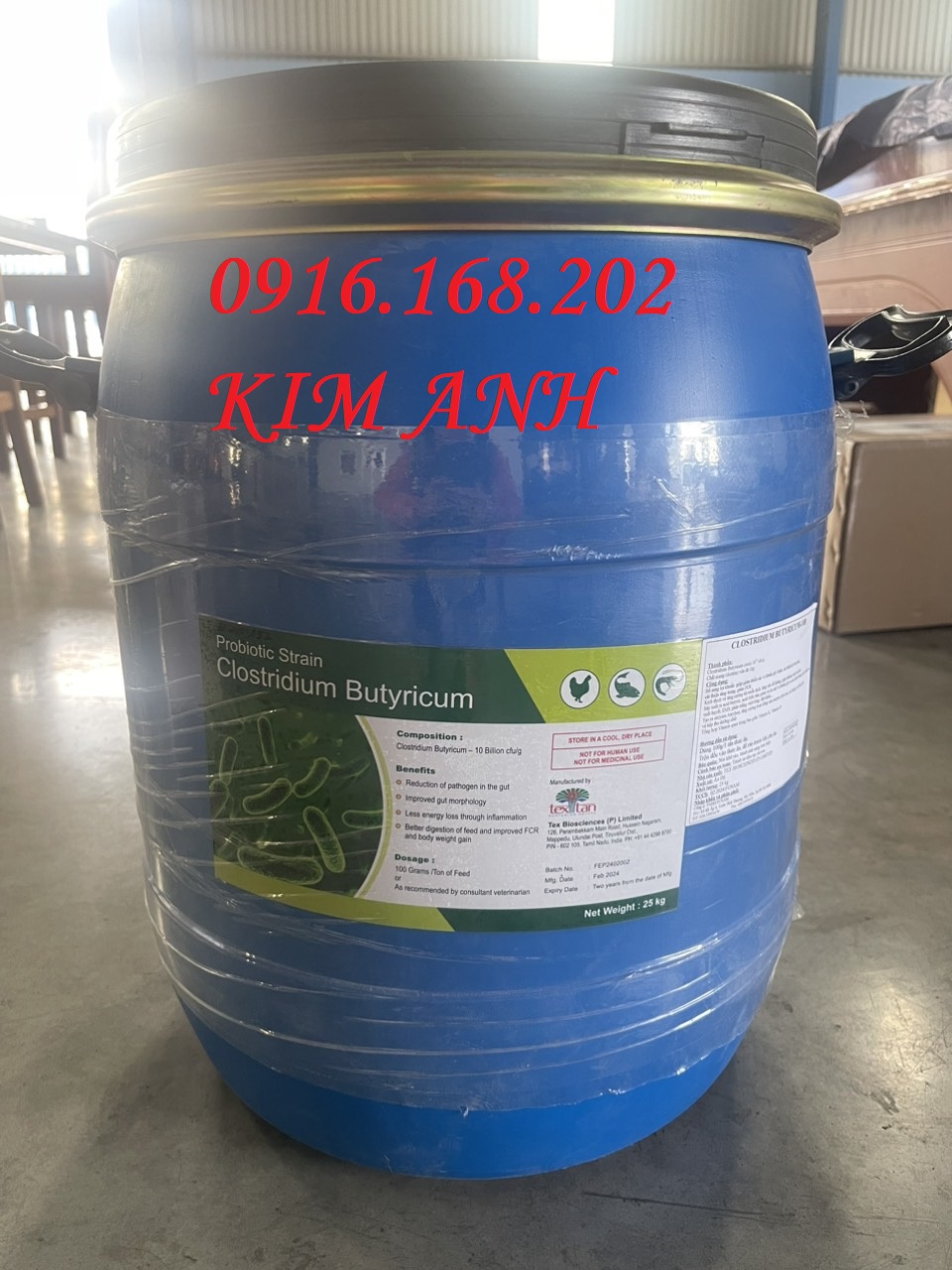 Clostridium Butyricum 10tỷ CFU/g