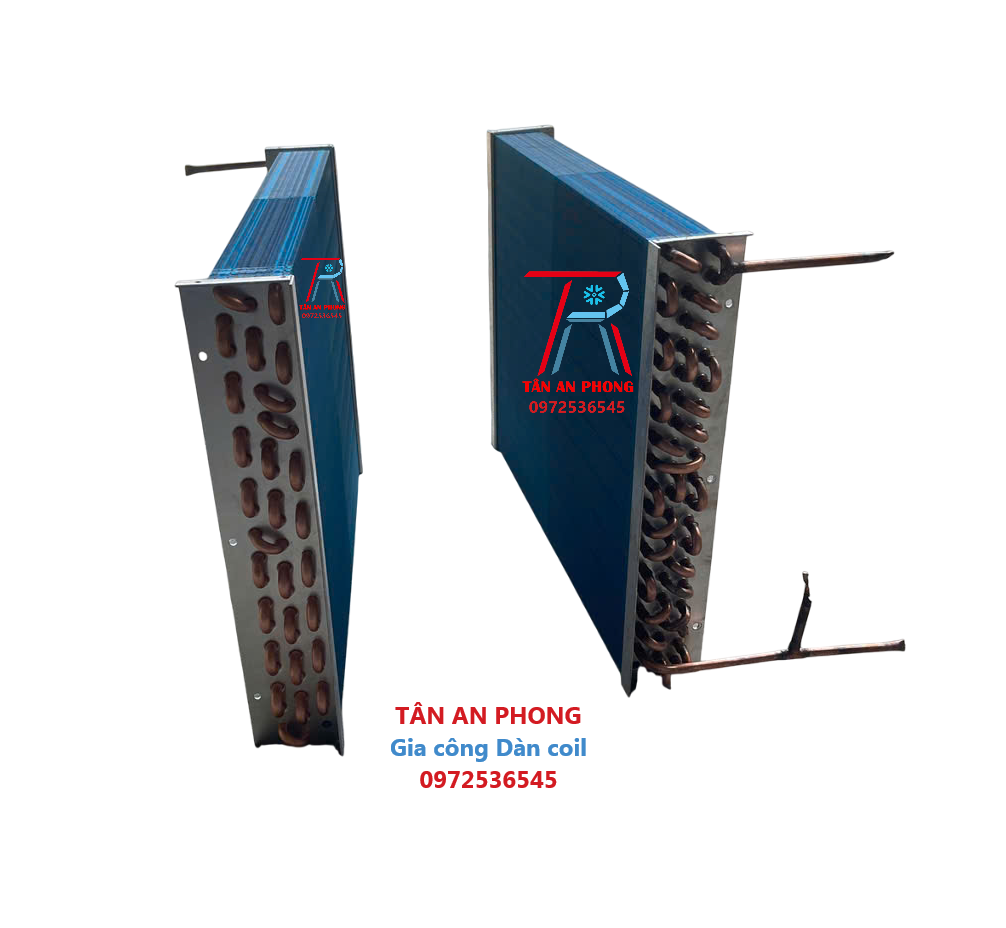 Coil chiller - Dàn coil Chiller gió - Dàn coil trong Chiller - Coil Dàn ngưng - Dàn coil nóng - Coil dàn bay hơi - Condenser coil