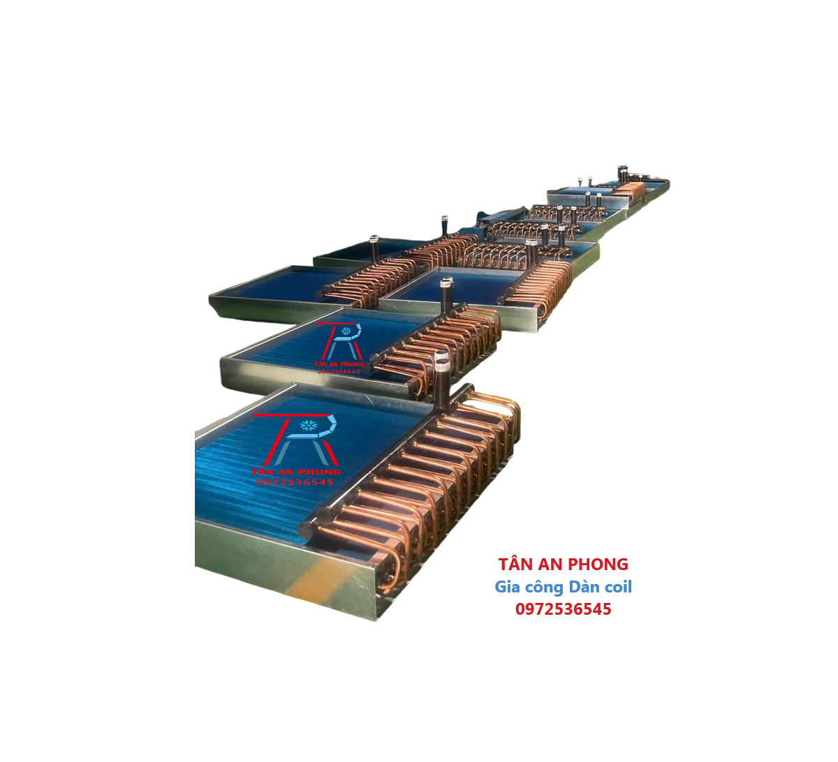 Coil nước - Coil ahu - Dàn coil AHU chạy nước  -  Dàn trao đổi nhiệt AHU nước - Coil nước AHU - Water coil AHU