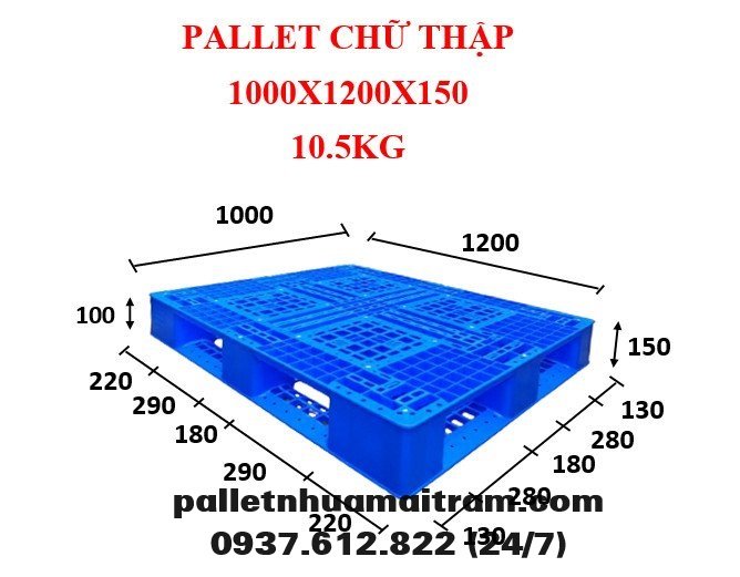 Cung cấp pallet nhựa Cà Mau giá sỉ, sản phẩm siêu bền