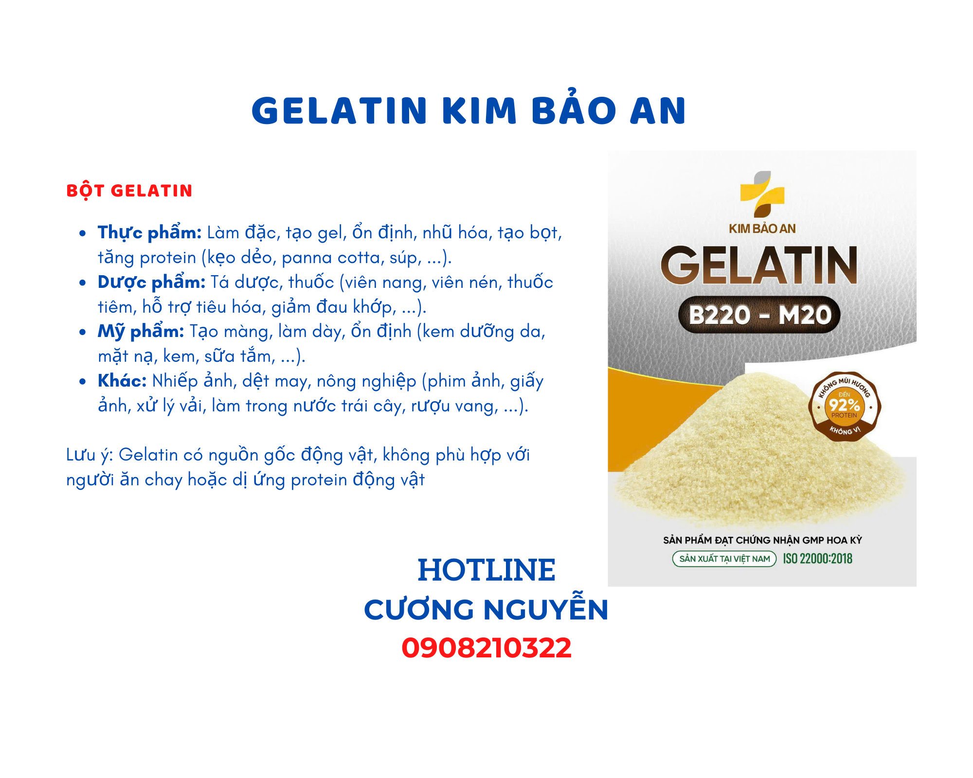 GELATIN BỘT