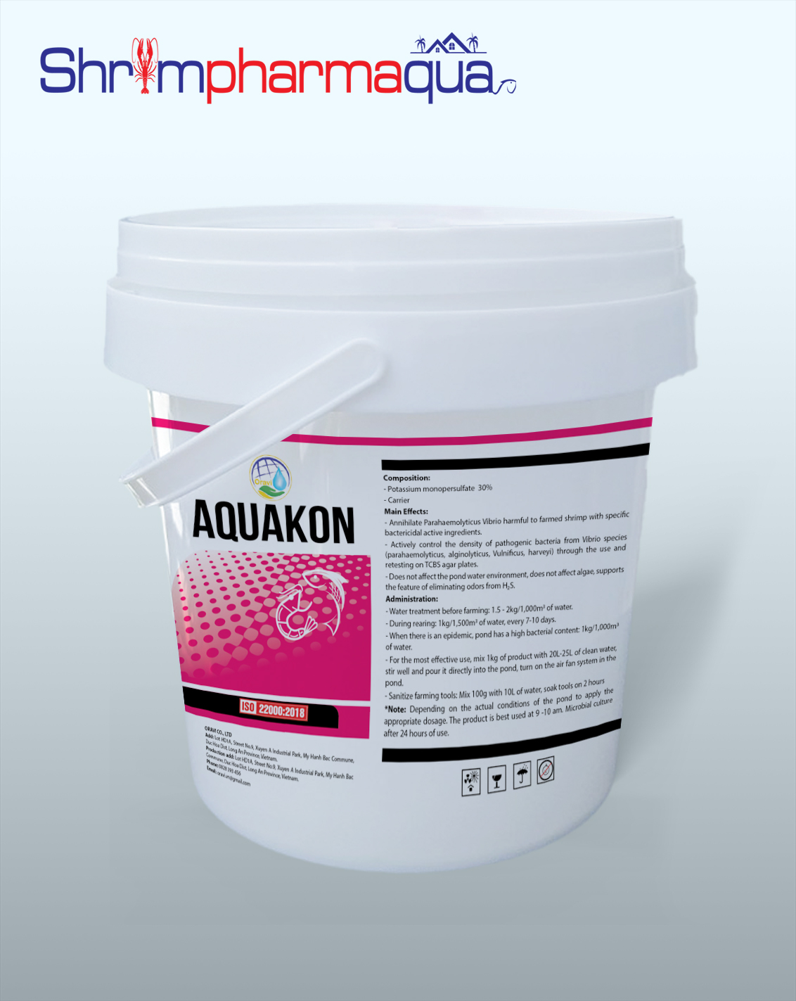 Aquakon - Sát khuẩn nước ao nuôi tôm cá