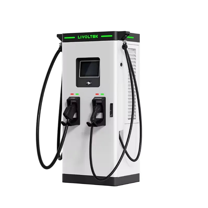 Floor-Mounted DC EV Charger, Dual Guns, 120kW, 200A, OCPP1.6