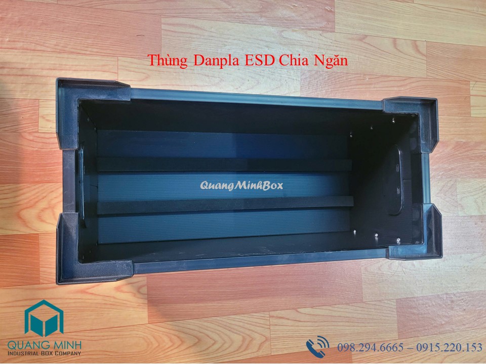 Thùng Danpla ESD Chia Ngăn