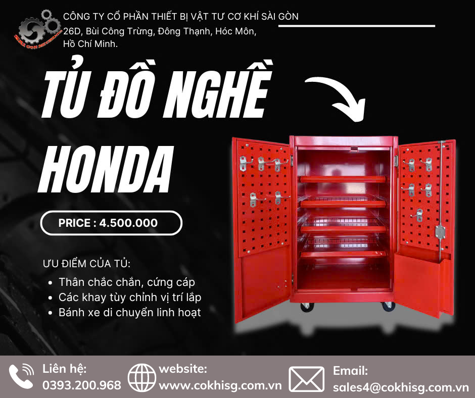 Tủ đựng dụng cụ Honda