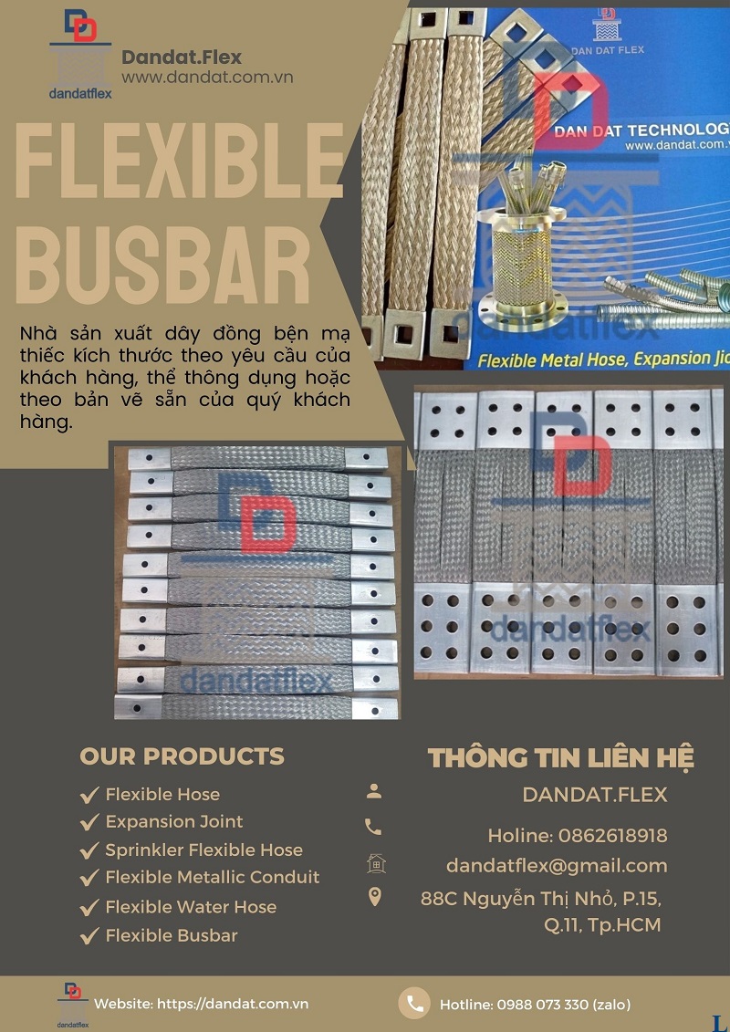 Dây đồng bện mạ thiếc ( Flexible Busbar ) dùng làm tiếp địa