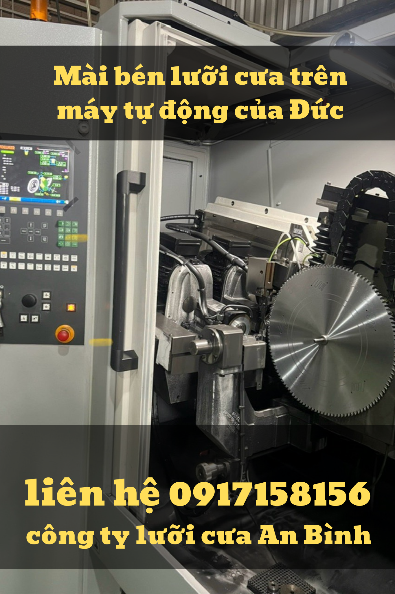 Mài bén và đắp hợp kim lưỡi cưa